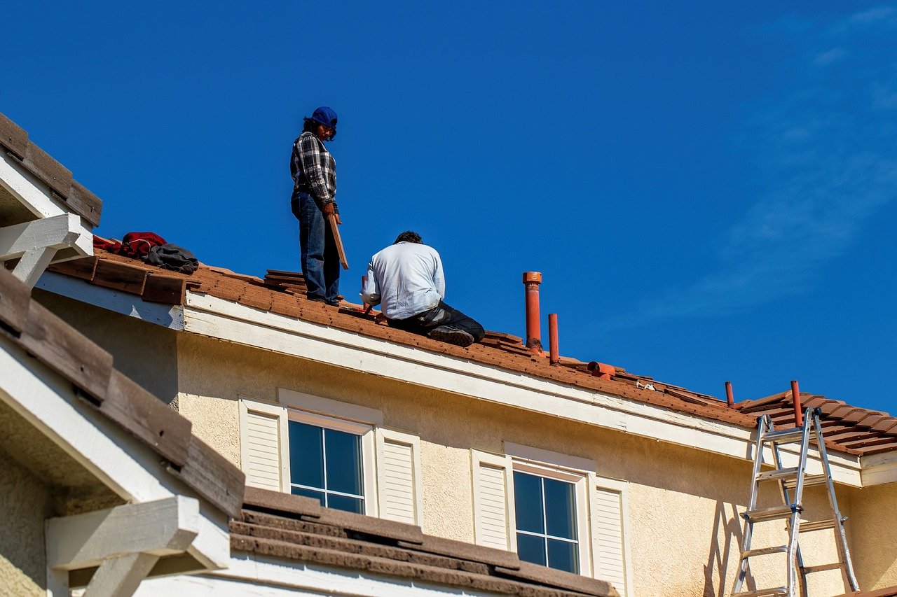 Roof replacement in progress on a Central Coast NSW residential property